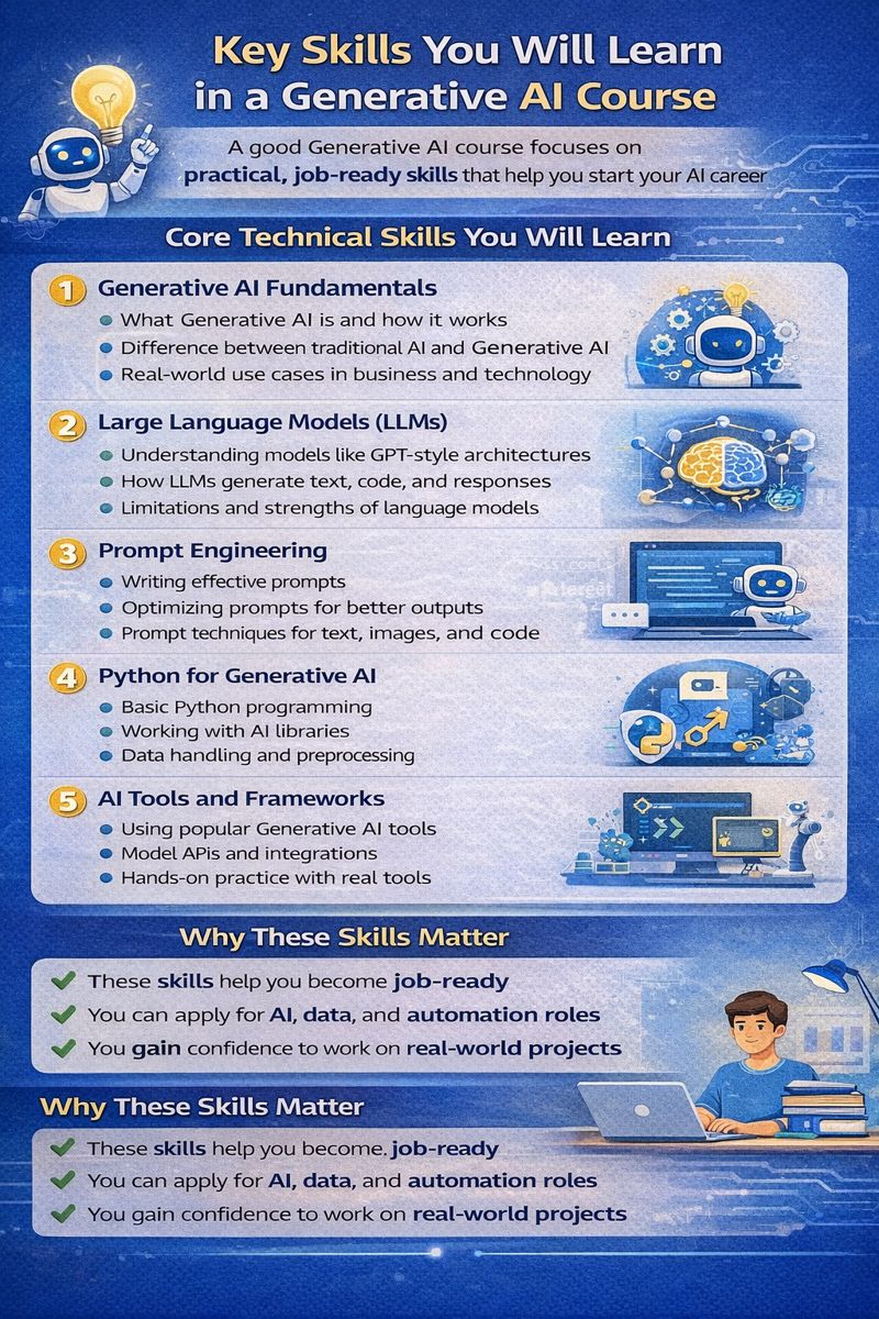 Key Skills You Will Learn in a Generative AI Course