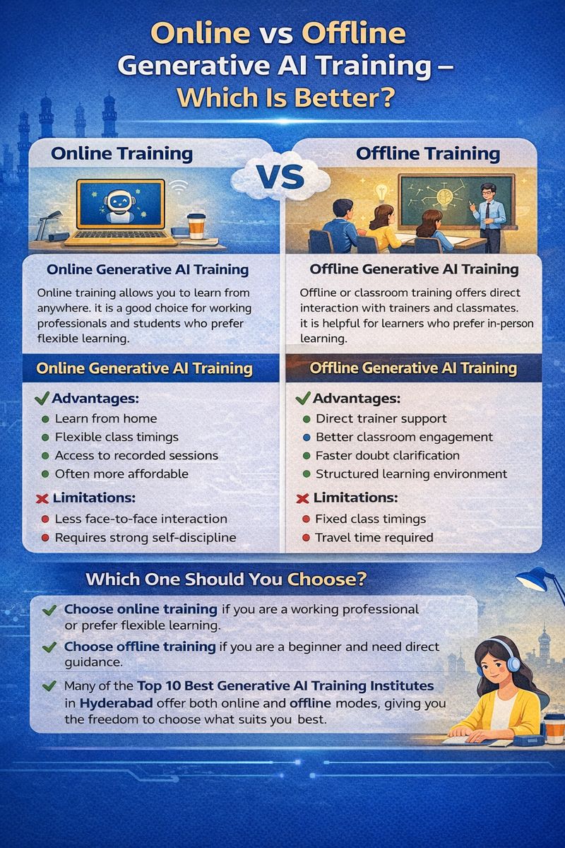Online vs Offline Generative AI Training – Which Is Better